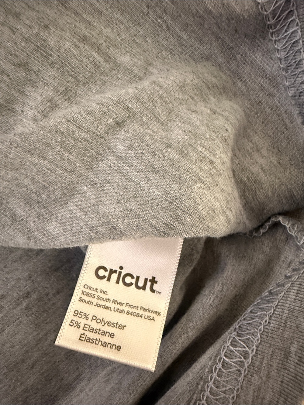 Cricut Heather Light Gray V-Neck Short Sleeve Tee - Picture 2 of 4
